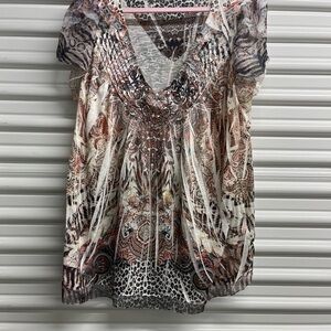 Apt. 9 Women's Multicolor Patterned Top